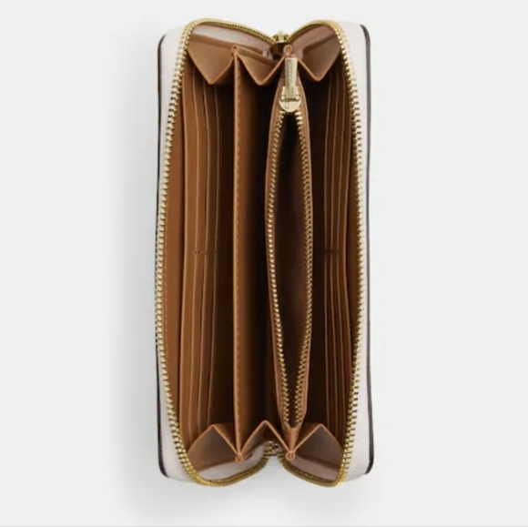 Coach Long Zip Around Wallet With Floral Cluster Print - Picture 2 of 16